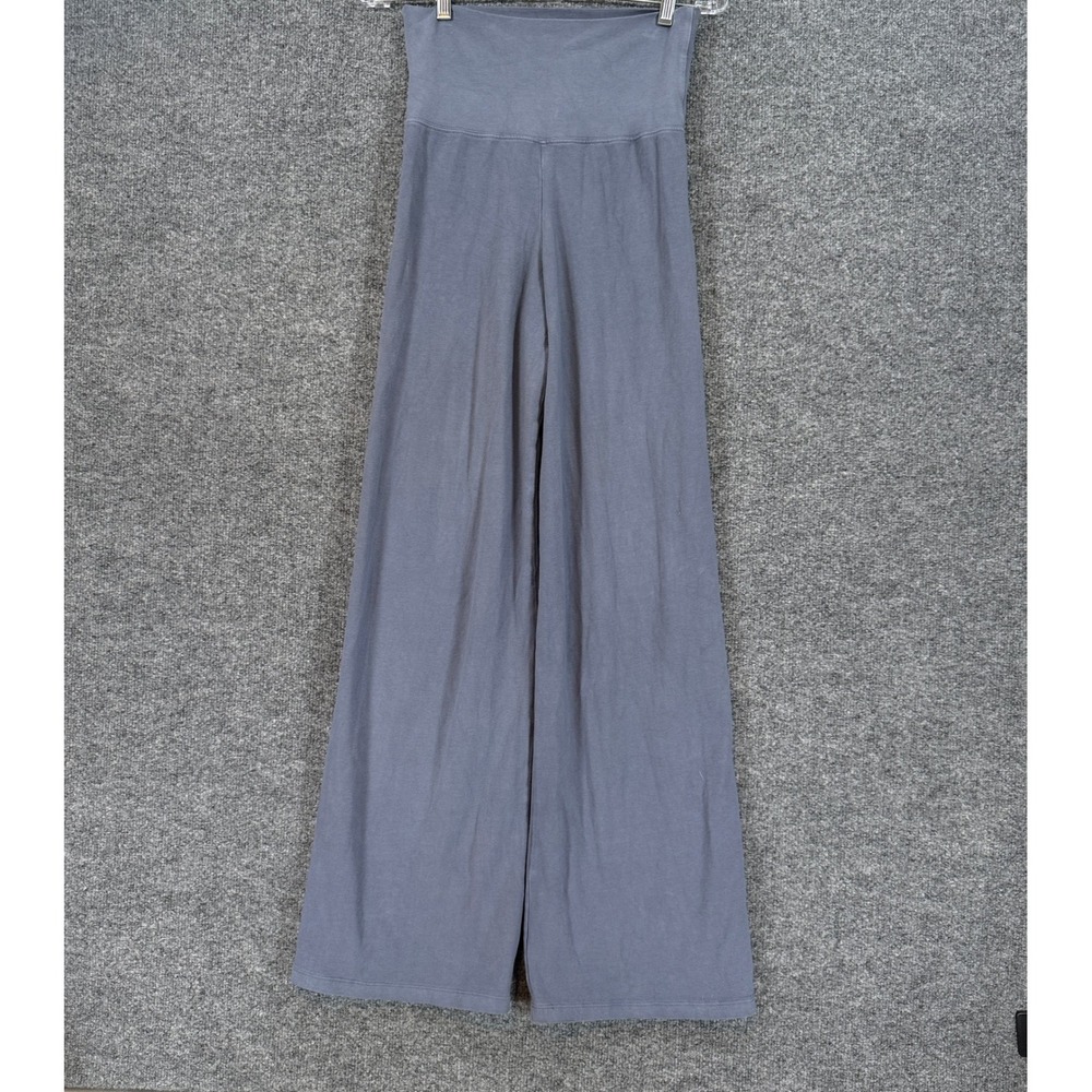 Brandy Melville Sweatpants Womens One Size Blue Wide Leg High Waist Lounge